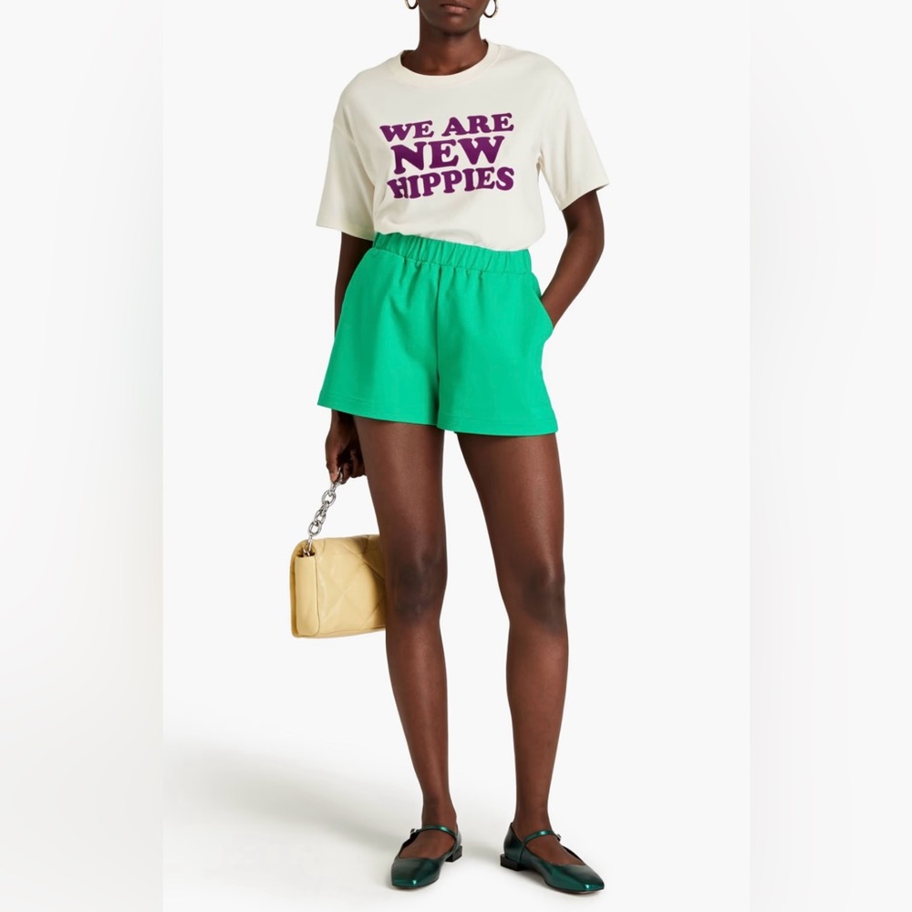 NWT Good American Cotton Blend Shorts